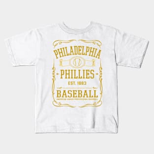 Vintage Phillies American Baseball Kids T-Shirt